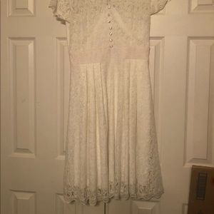 White lace dress worn once as a wedding dress
